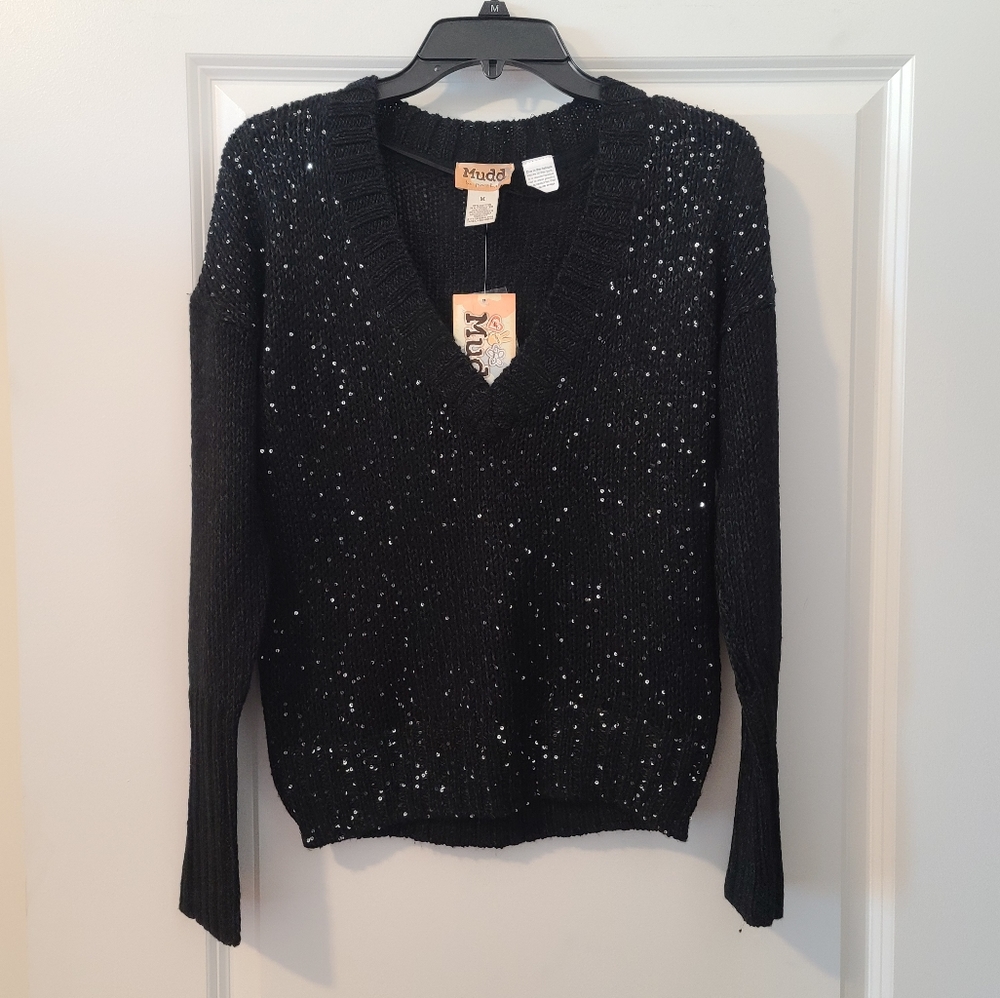 Mudd black sequined sweater